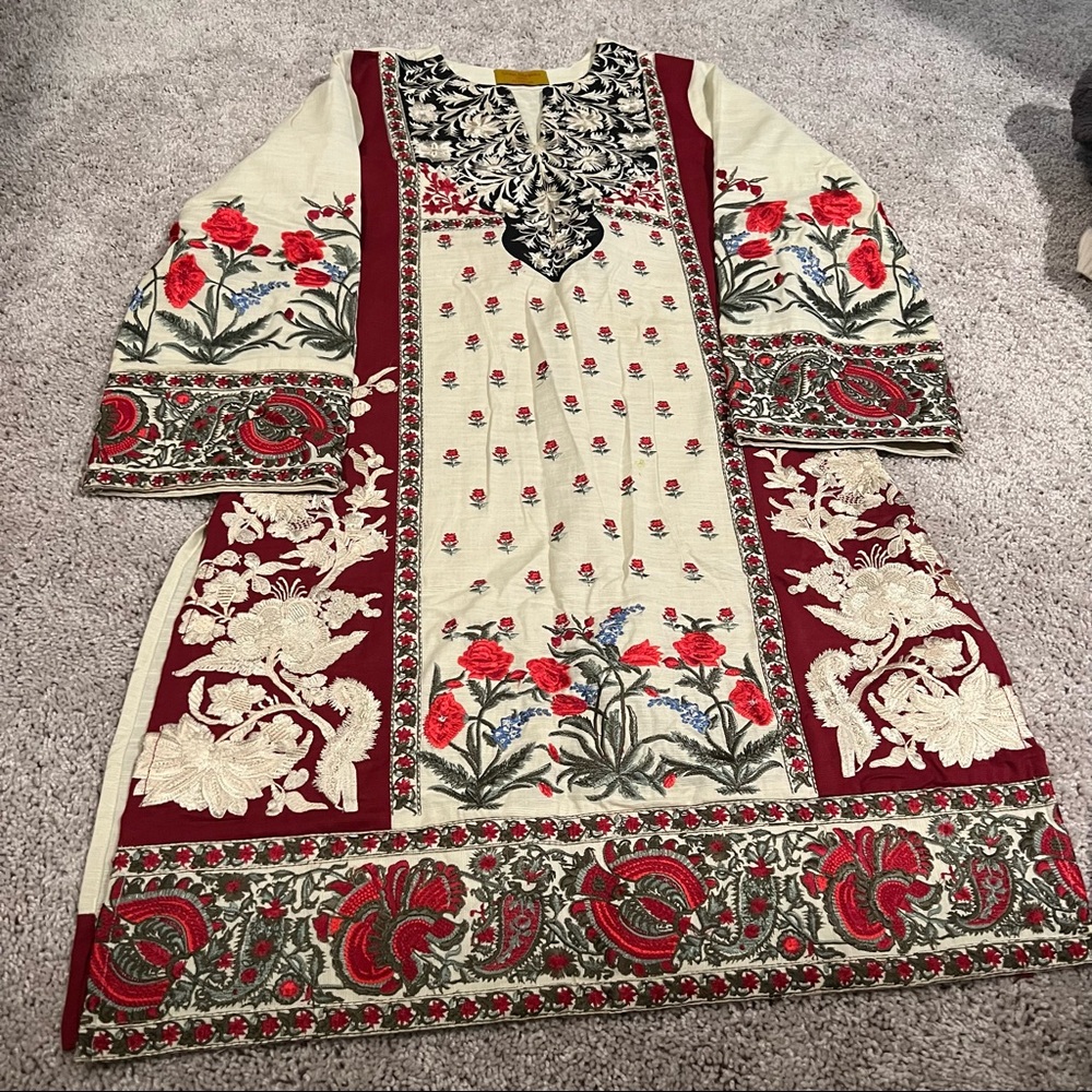Sana Safinaz Fully Embroidered Pakistani Kurti